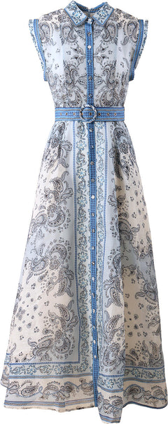 Holland Maxi Dress - Blue