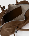 Ryder Suede Shoulder Bag - Moka