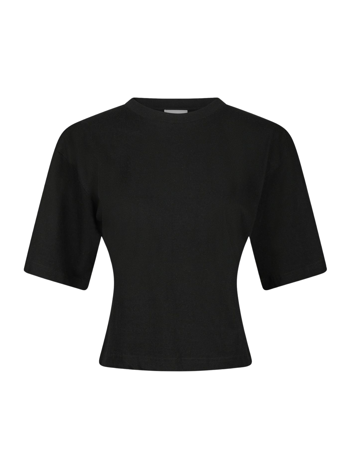 Asha Boxy Tee - Black