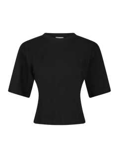 Asha Boxy Tee - Black
