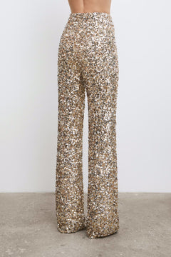 Dali Sequin Trouser - Champagne