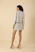 Zaylee Tweed Jacket - Blue