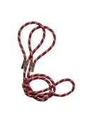 Braided Yoga Mat Carry Strap - Raspberry/Beige