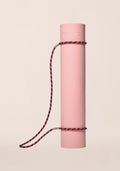 Braided Yoga Mat Carry Strap - Raspberry/Beige