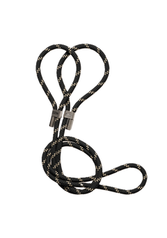 Braided Yoga Mat Carry Strap - Black/Beige