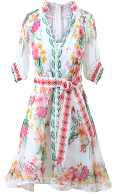 Alaiya Silk/Linen Dress S - Ivory