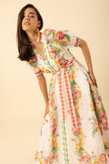 Alaiya Silk/Linen Dress L - Ivory
