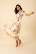 Alaiya Silk/Linen Dress L - Ivory