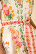 Alaiya Silk/Linen Dress L - Ivory