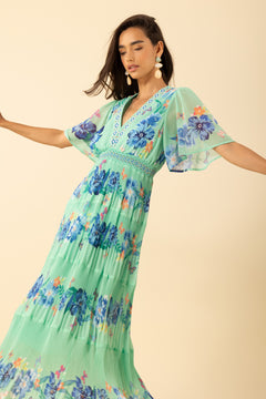 Angie Long Dress - Mint