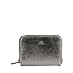Selma Wallet Grain - Gunmetal