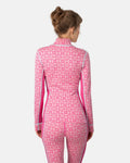 Rose Half Zip - Bright Pink