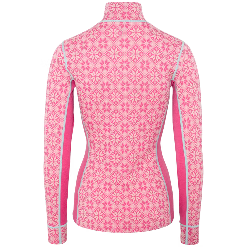 Rose Half Zip - Bright Pink