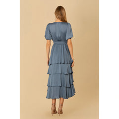 Milana Solid Dress - Slate