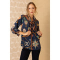 Leilany Silk Scarf - Navy