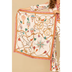 Leilany Silk Scarf - White