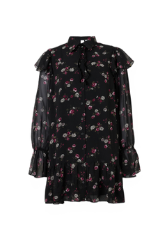 Yasronia Ls Dress S. - Pb - Black Ronia Aop