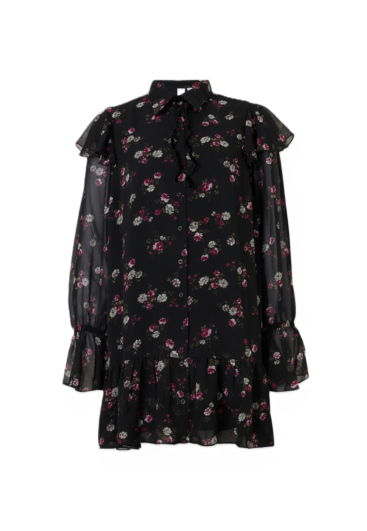 Yasronia Ls Dress S. - Pb - Black Ronia Aop