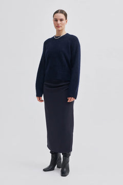Brookline Knit New O-Neck - Eclipse