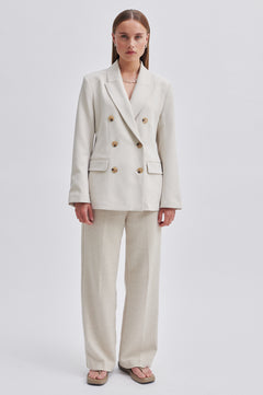 Evie Fitted Blazer - French Oak