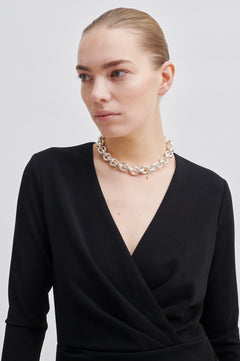 Kos Short Dress - Black