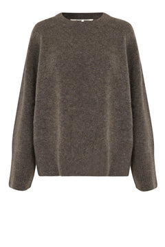Brookline Knit Raglan O-Neck - Major Brown
