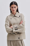 Silvia Trench Jacket - Roasted Cashew