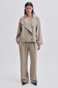 Silvia Trench Jacket - Roasted Cashew