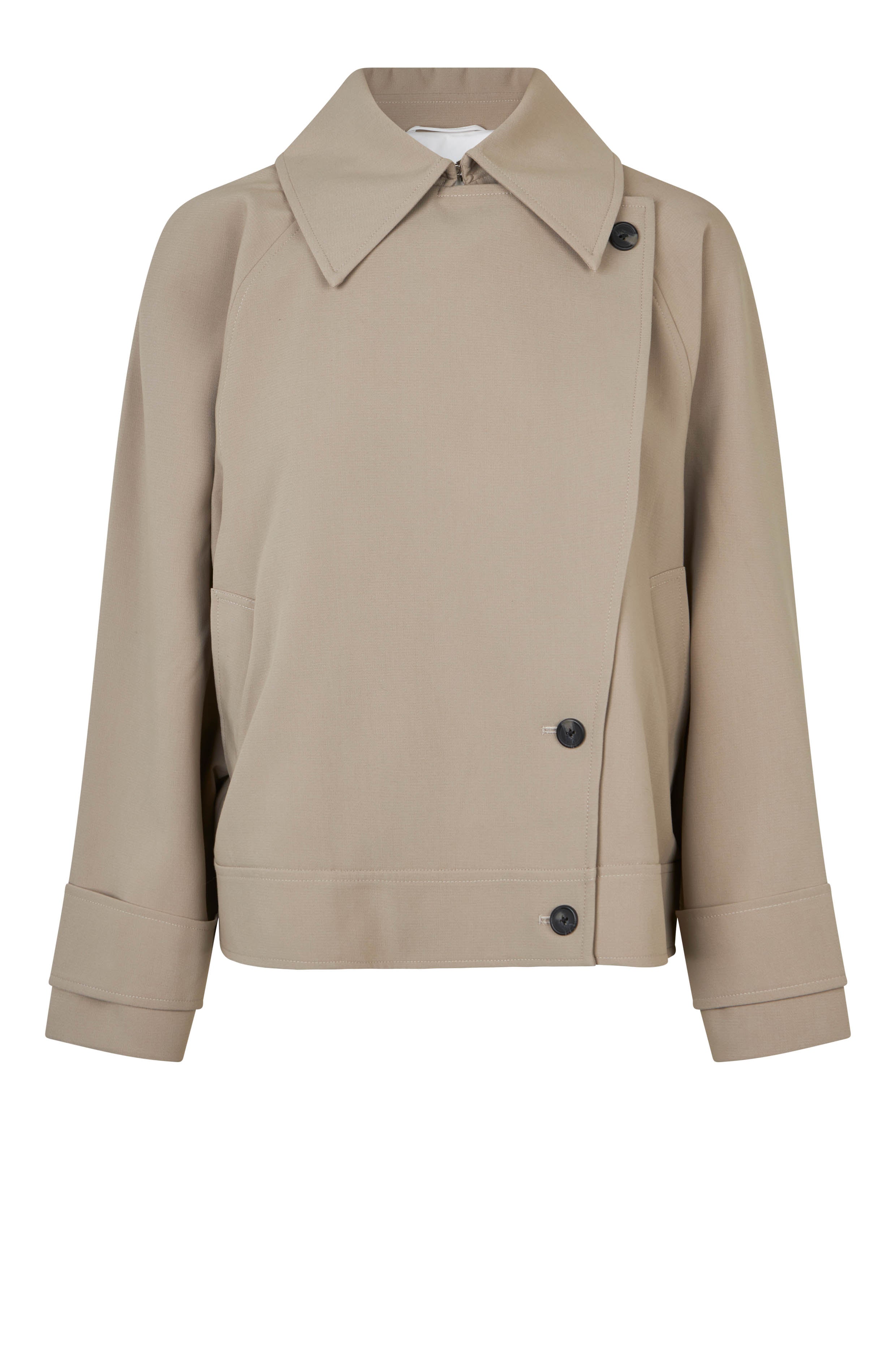 Silvia Trench Jacket - Roasted Cashew