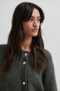 Andrea Knit Rib Cardigan - Beluga