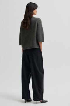 Andrea Knit Rib Cardigan - Beluga