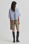 Andrea Knit Rib Cardigan - Brunnera Blue