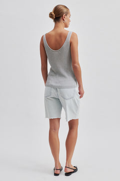 Ellia Knit Top - Silver