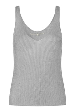 Ellia Knit Top - Silver