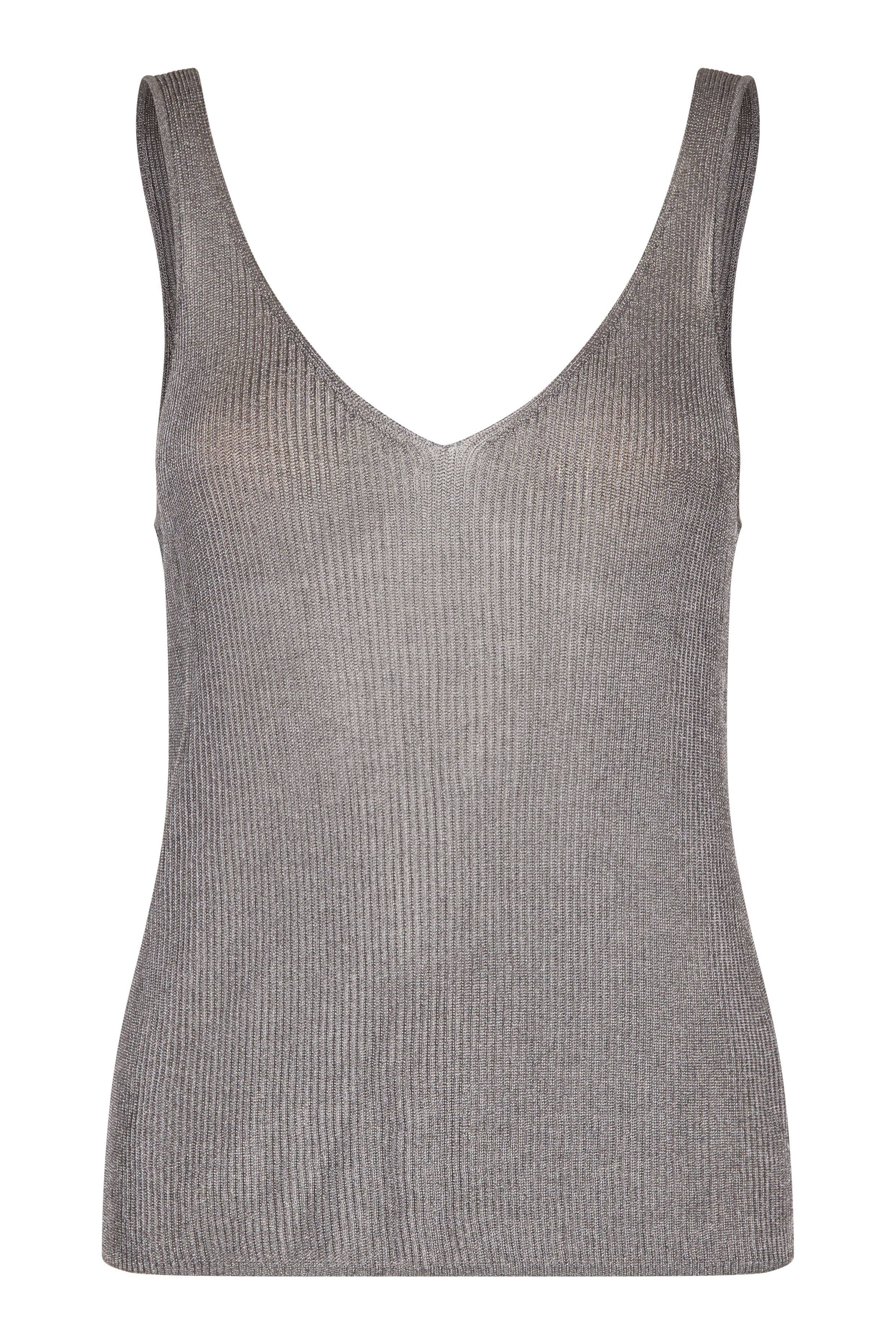 Ellia Knit Top - Silver