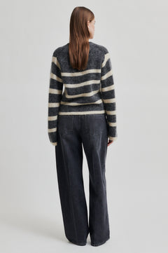 Ovalis Knit Wide Sleeve Cardigan - Volcanic Ash