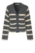 Ovalis Knit Wide Sleeve Cardigan - Volcanic Ash