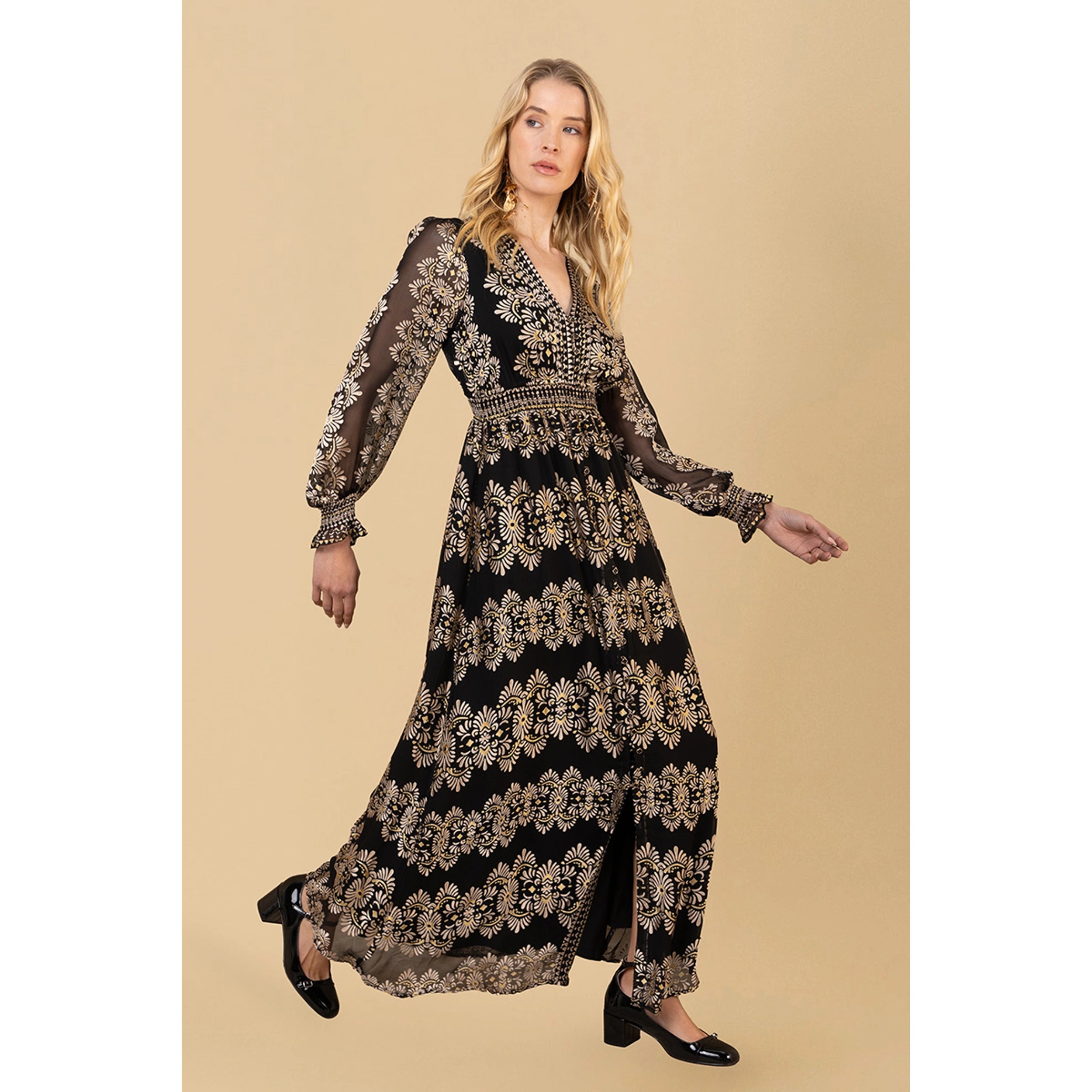 Birdie Dress Silk Blend - Black