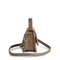 Zoe Crossbody Bag Canvas Mix - Caramel / Offwhite
