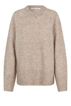 Roy Knit Raglan O-Neck - Beige Melange