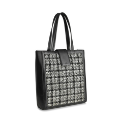 Lola Shopper Tweed Mix - Black W/Black+Offwhite