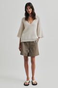 Andrea Knit Ss - Pumice Stone