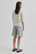 Vilena Knit Ss - White Alyssum