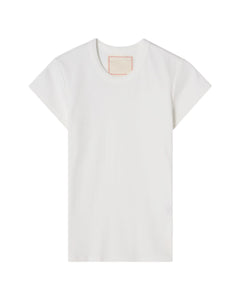 Valeria Rib Tee - Natural White