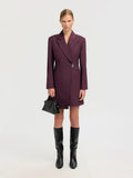 Lisa Blazer Dress - Fig