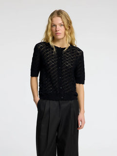 Sofia 2/4 Knit Cardigan - Black