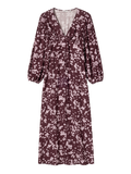 N-Lilith Maxi Dress - Deja Burgundy Print