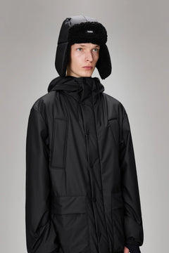 Fleece Trapper Hat W2T3 - Black