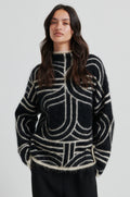 Signa Knit T-Neck - Black