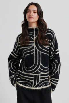 Signa Knit T-Neck - Black